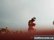 Русский секс видео на пляже мама